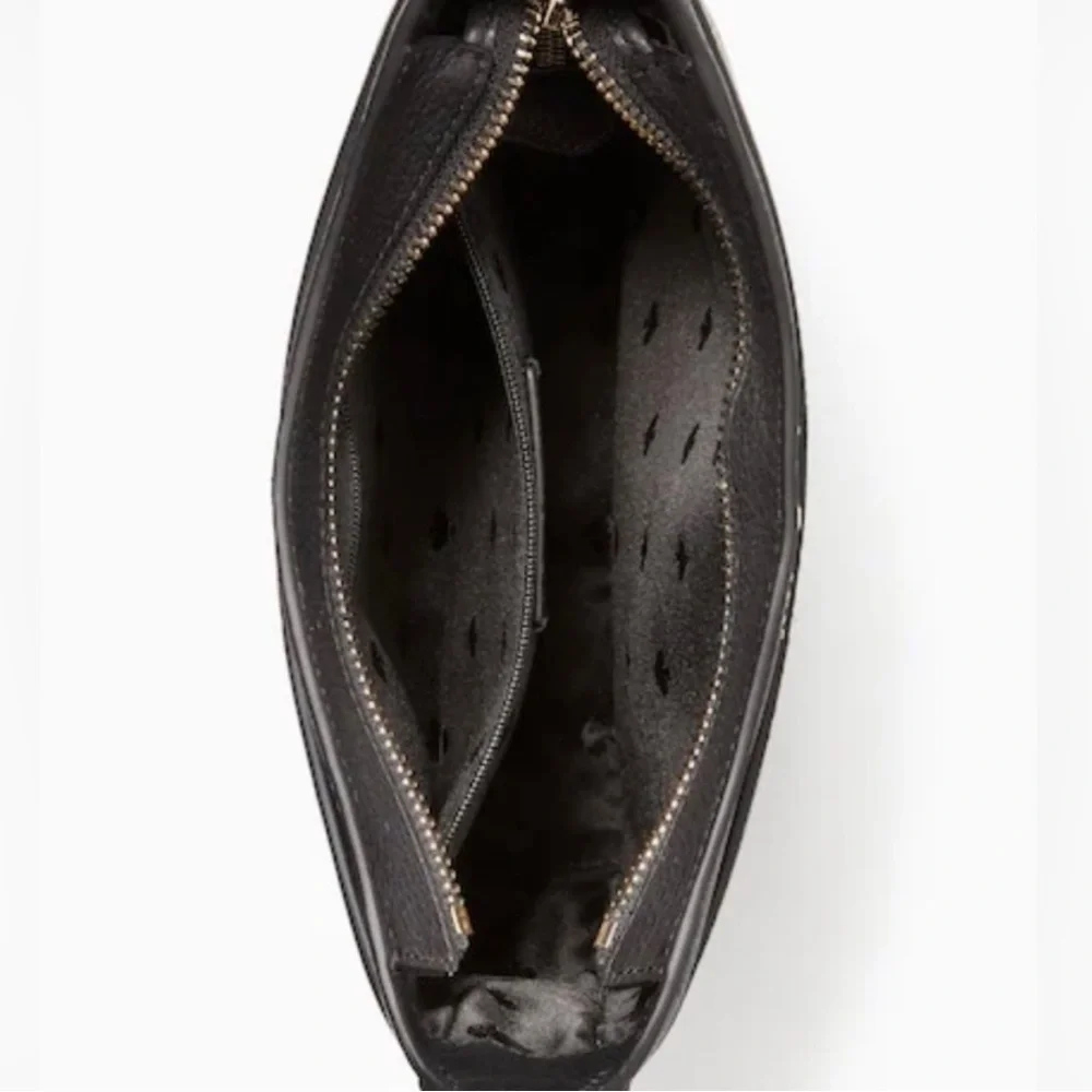 Kate spade NEW YORK North South Leila Crossbody crossbody bag black leather - Picture 4 of 10